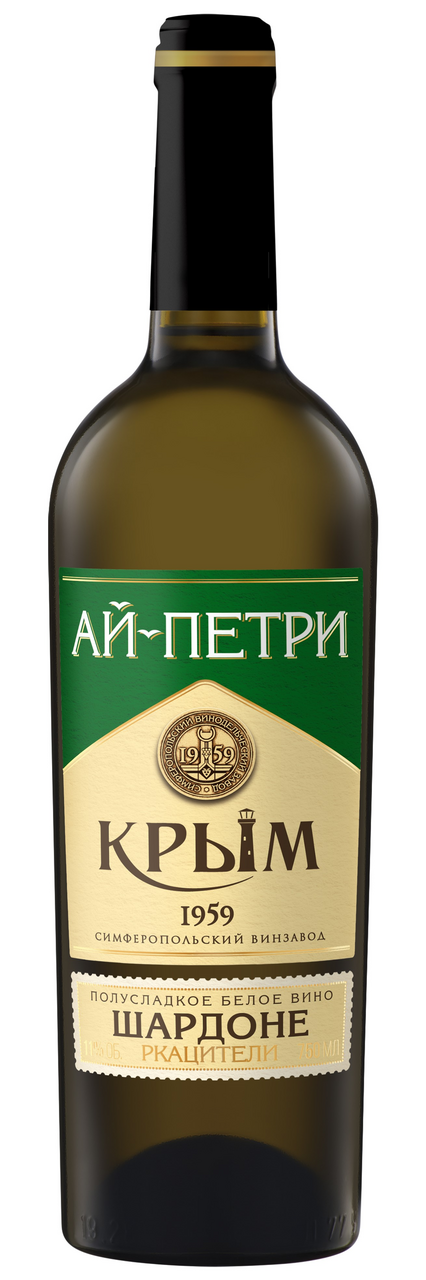 Изображение товара Вино Ай-Петри Шардоне-Ркацители белое полусладкое, 0.75л
