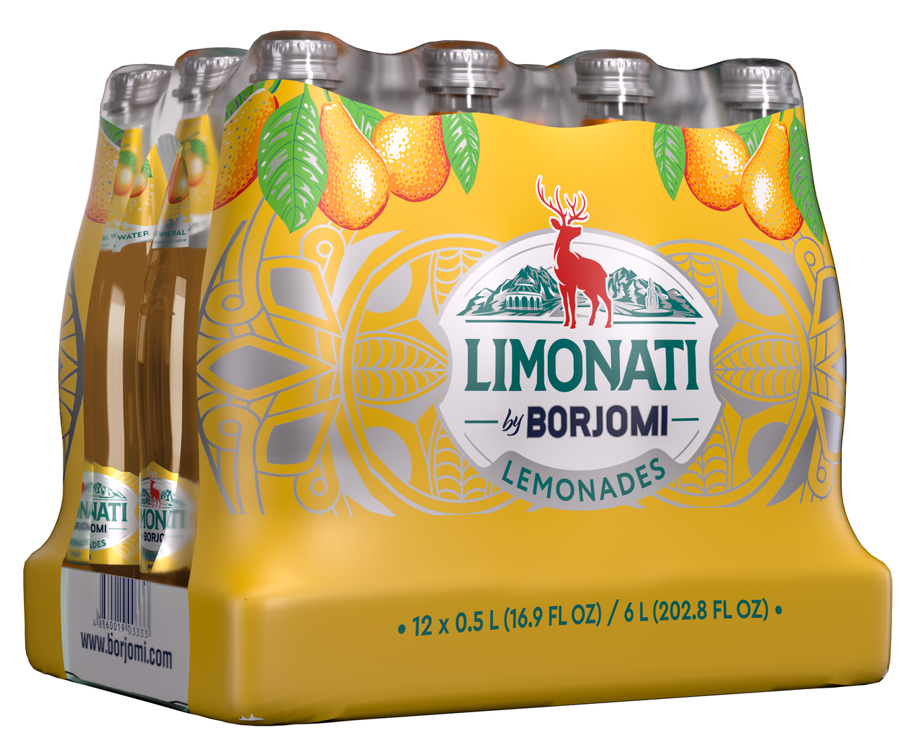 Изображение товара Напиток Borjomi Limonati груша газированный, 500мл x 12 шт