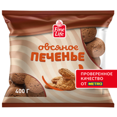 Fine Life Печенье овсяное, 400г