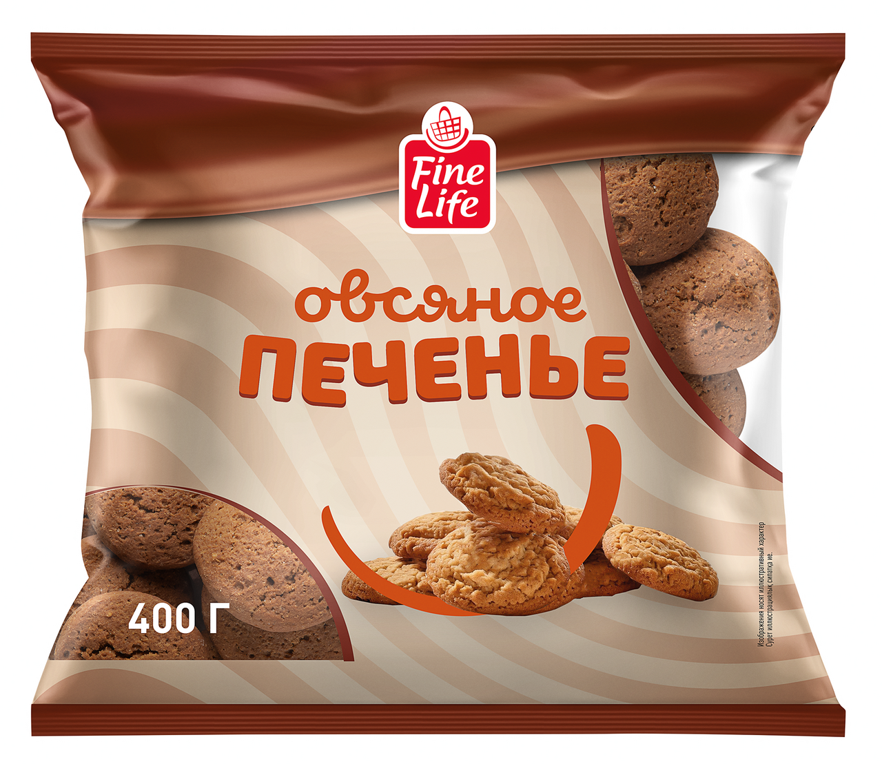 Fine Life Печенье овсяное, 400г