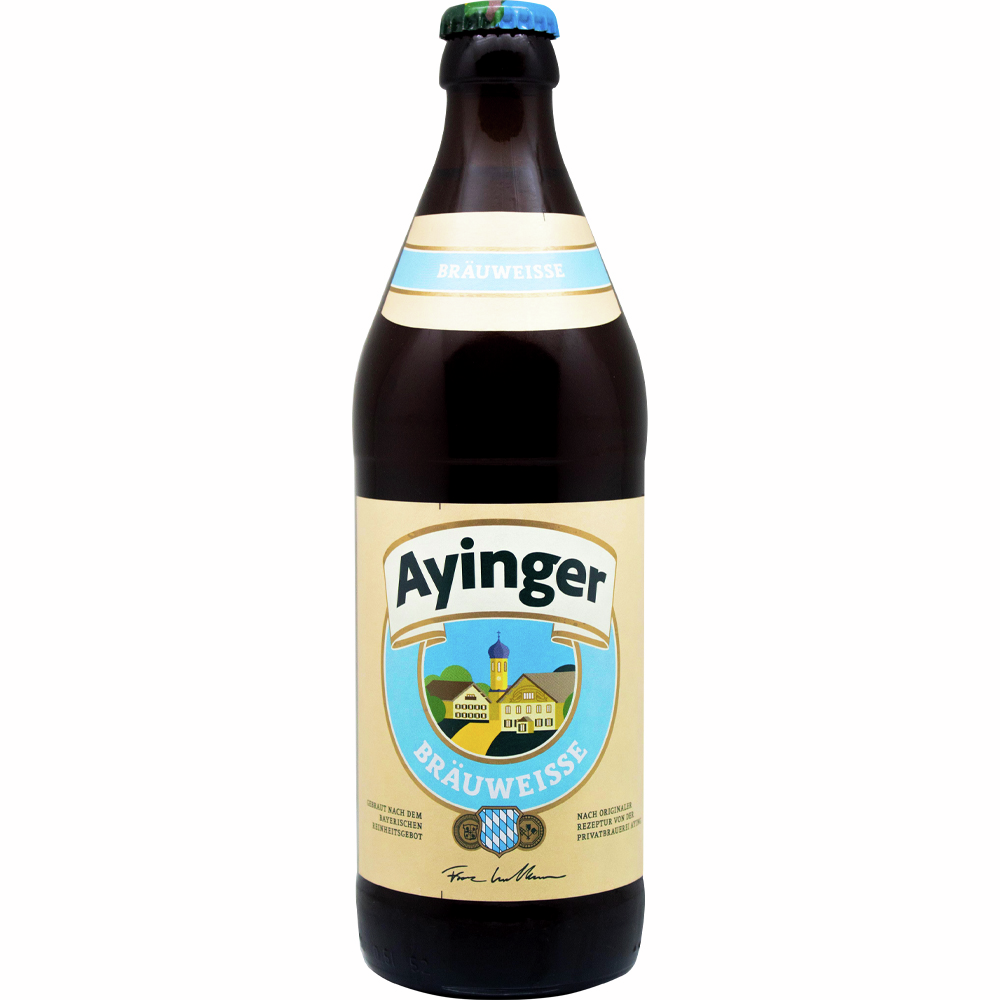 Изображение товара Пиво Ayinger Brauweisse светлое нефильтрованное 0.5л Германия