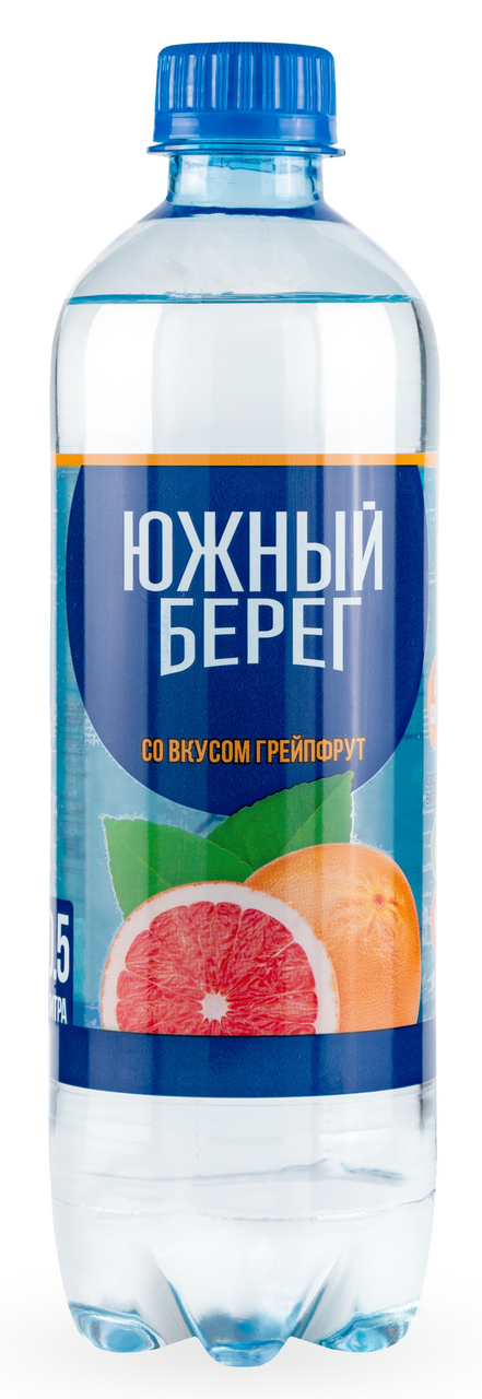 Вода Южный берег грейпфрут газированная, 500мл