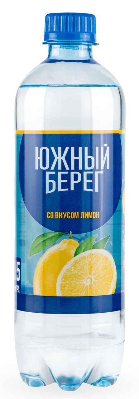 Вода Южный берег лимон газированная, 500мл