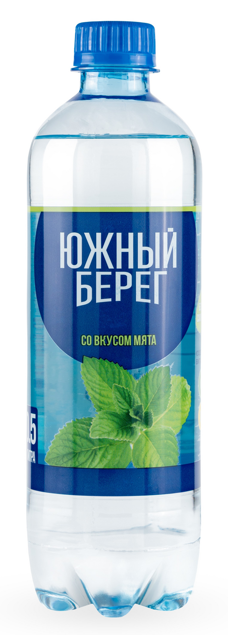 Вода Южный берег мята газированная, 500мл