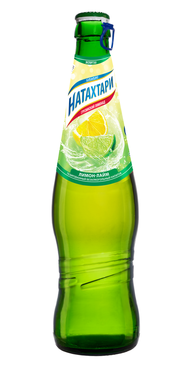 Изображение товара Напиток Натахтари лимон и лайм газированный, 500мл