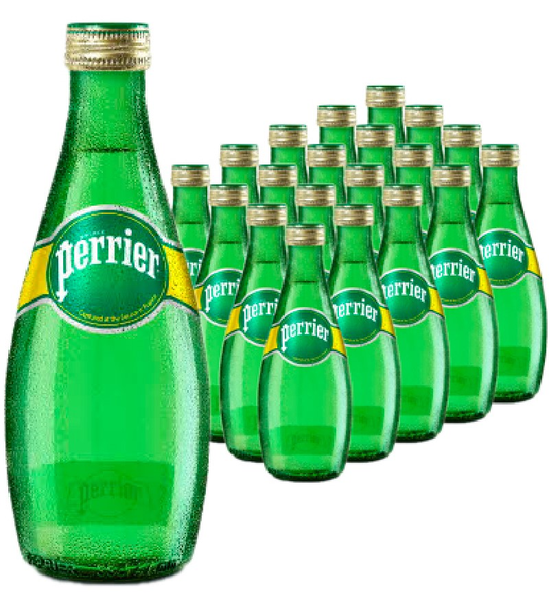 Вода Perrier минеральная газированная, 330мл x 24 шт купить с доставкой на  дом, цены в интернет-магазине