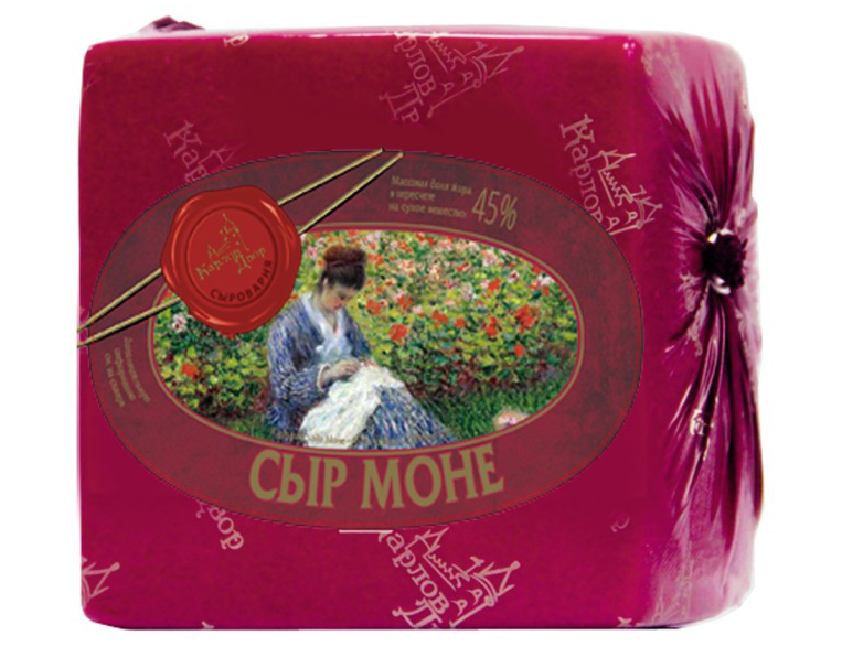 Сыр Карлов двор Моне полутвердый 45%