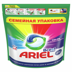 Капсулы для стирки Ariel Color гелевые (18.2г x 45шт), 819г