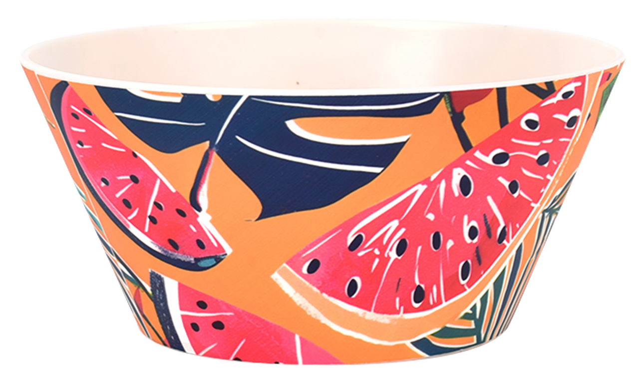 Изображение товара Салатник Watermelon 15.2 см из прочного полипропилена для яркой сервировки и пикников