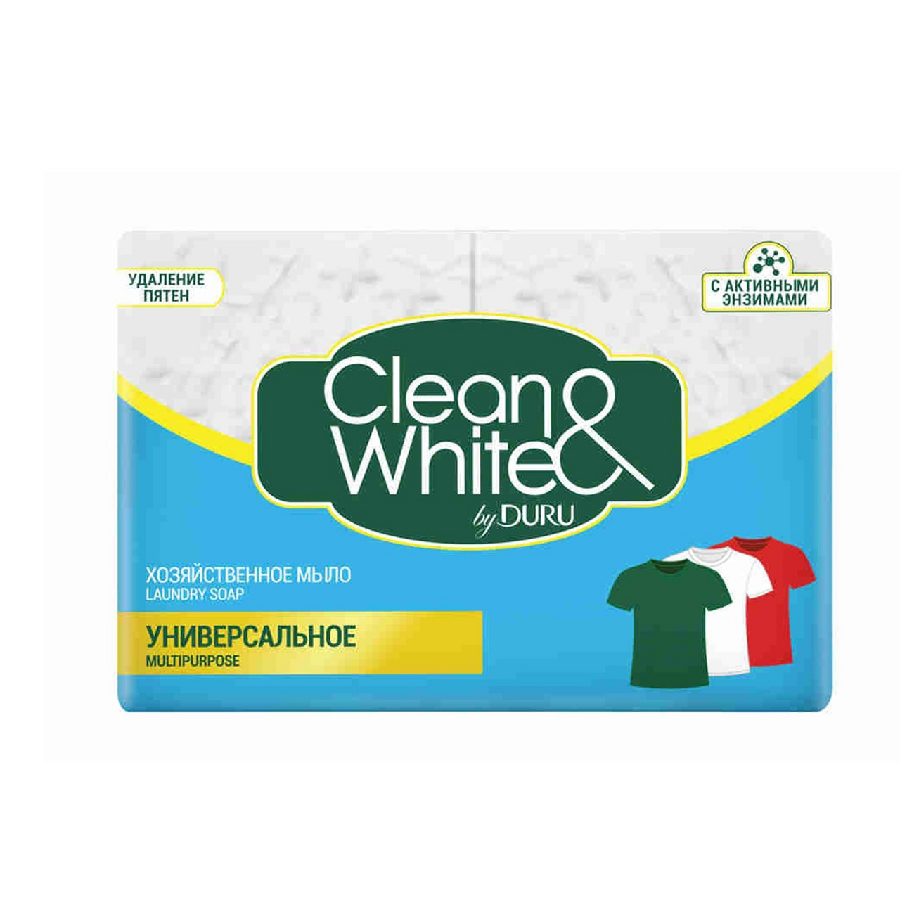 Мыло хозяйственное Duru Clean & White Универсальное (120г x 2шт), 240г  купить с доставкой на дом, цены в интернет-магазине