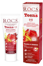 Зубная паста детская R.O.C.S. Teens Кола и Лимон от 8 до 18 лет, 74г