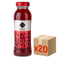 RIOBA Морс брусника, 250мл x 20 шт