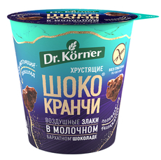 Продукт хрустящий зерновой Шококранчи Dr. Korner кукурузно-рисовые в молочном шоколаде, 40г