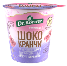 Продукт хрустящий зерновой Шококранчи Dr. Korner злаковые Клубничные с йогуртом, 40г