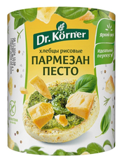 Хлебцы Dr. Korner рисовые пармезан с соусом песто, 80г