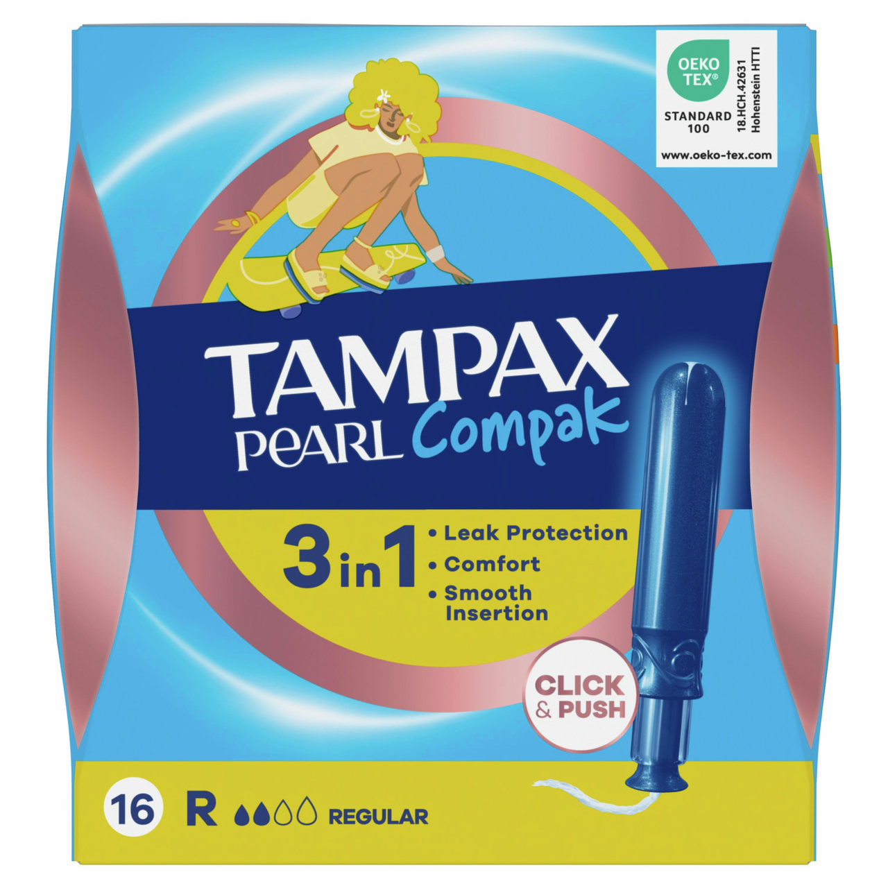 Тампоны Tampax Pearl Compak Regular, 16шт