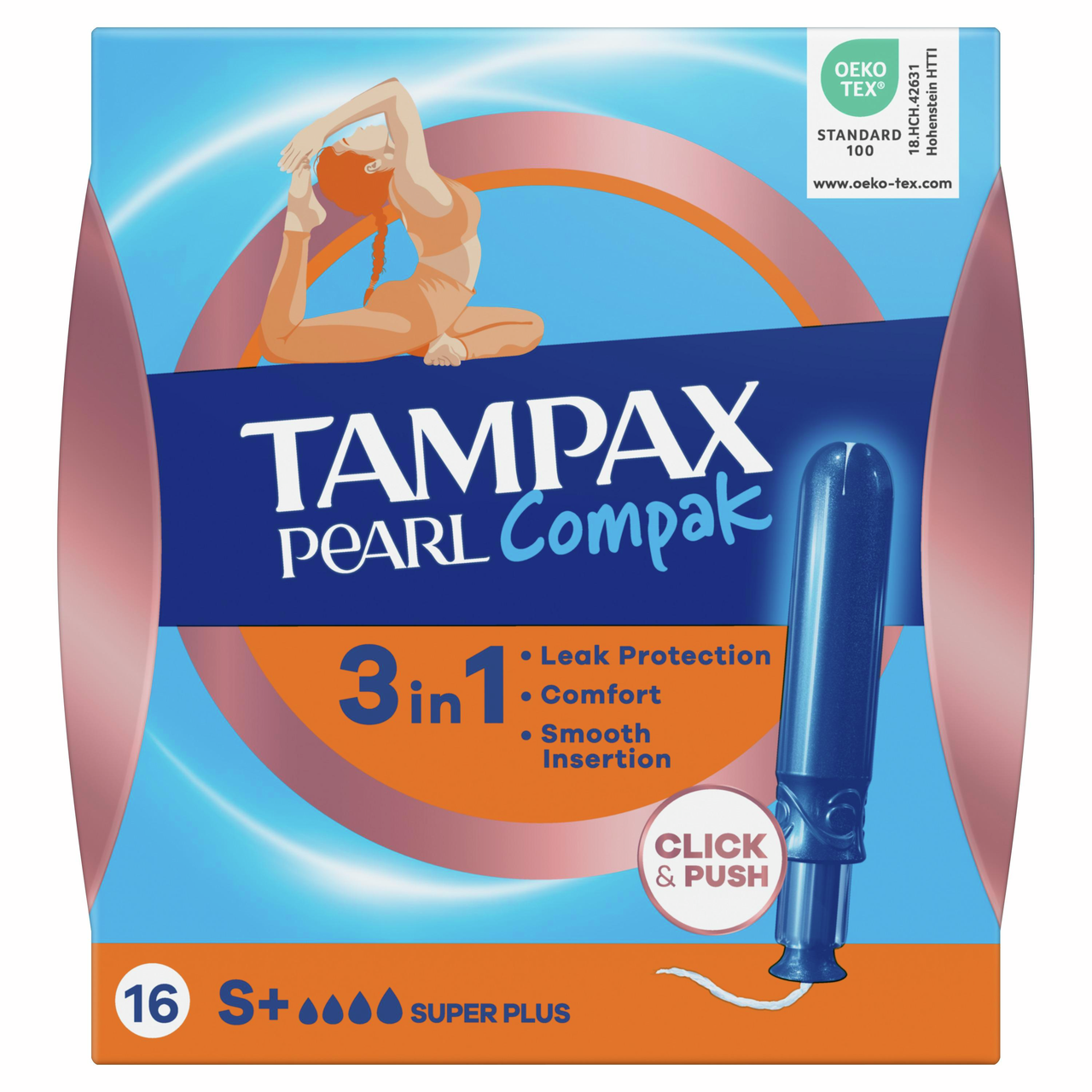 Тампоны Tampax Pearl Compak Super Plus, 16шт