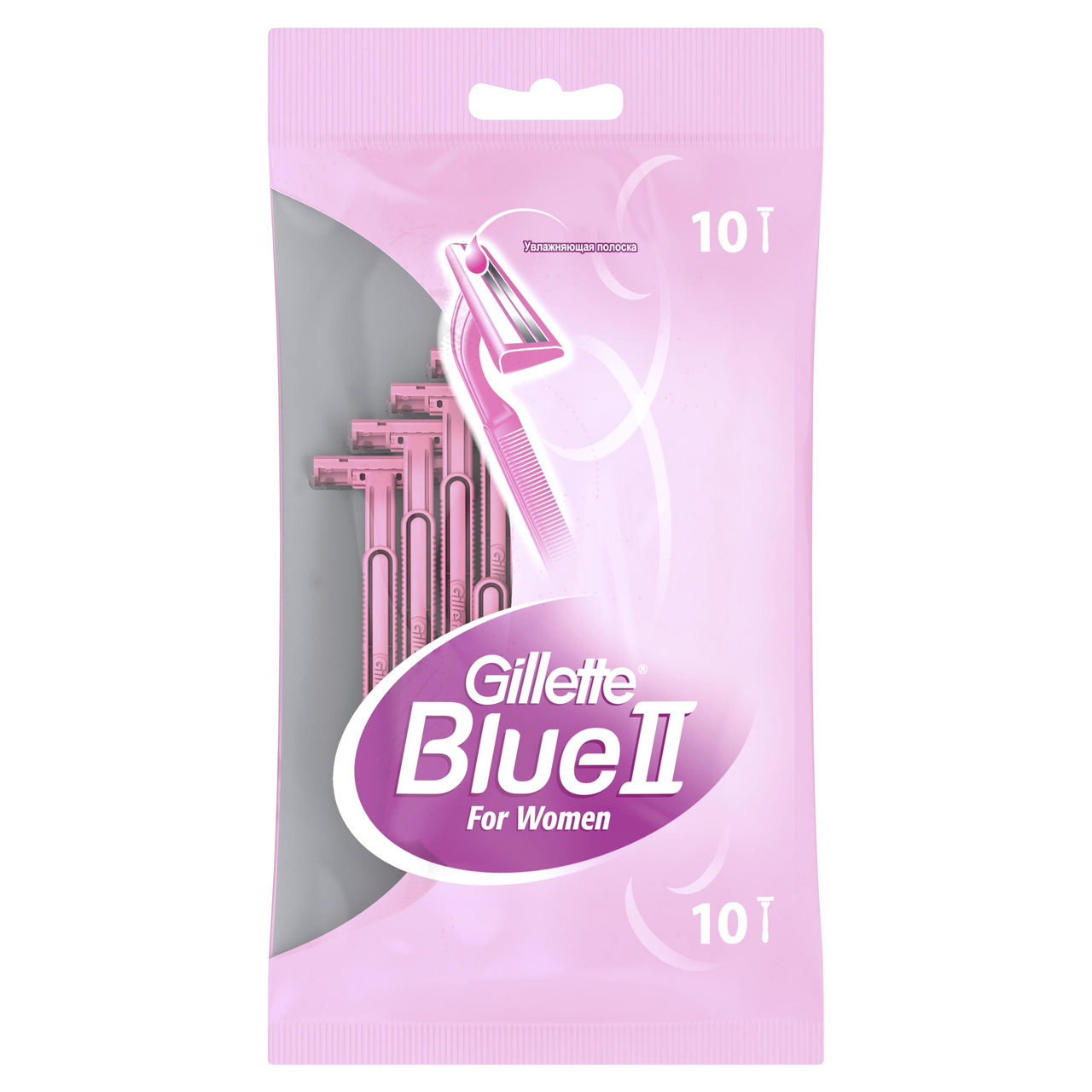 Изображение товара Станок для бритья Gillette Blue II женский одноразовый, 10шт