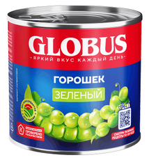 Горошек Globus зеленый, 425мл