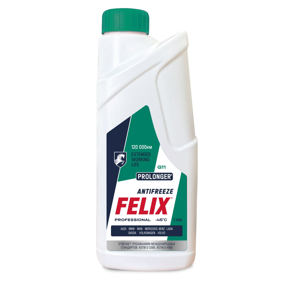 Антифриз Felix Prolonger зеленый, 1кг