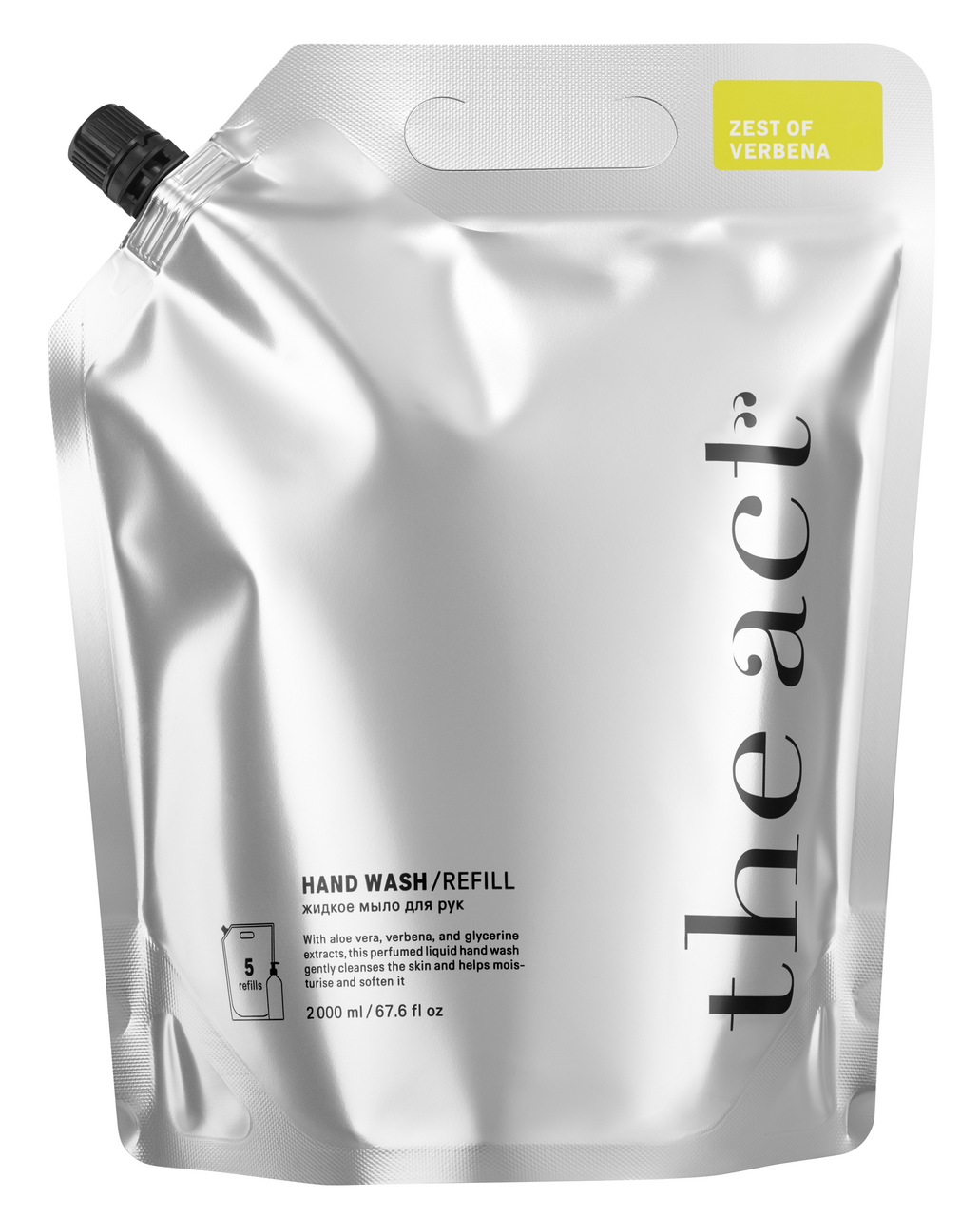 Изображение товара Жидкое мыло The Act Zest of verbena объем 2 литра для рук с антибактериальным эффектом и ароматом ц