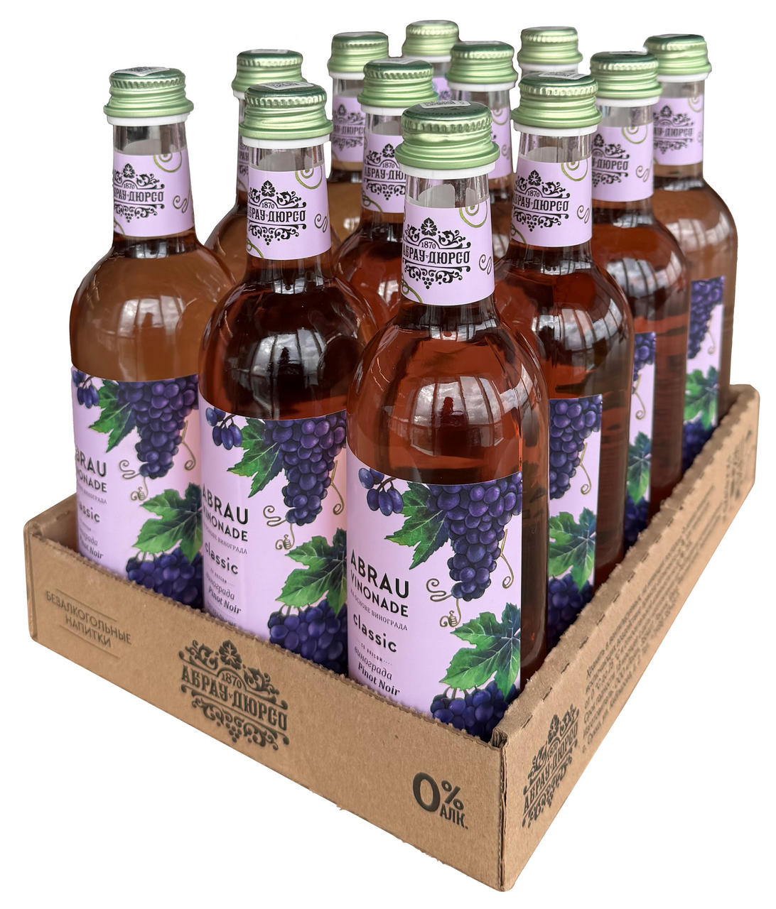 Изображение товара Абрау Дюрсо Vinonade Pinot Noir Газированный Безалкогольный Напиток 375мл x 12 шт