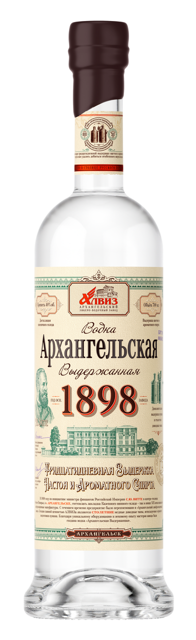 Изображение товара Водка Архангельская выдержанная 1898 0.7л элитный алкоголь натуральные ингредиенты