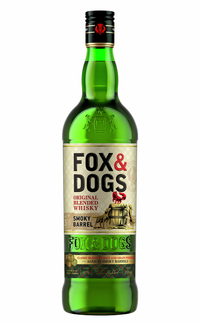 Виски Fox & Dogs Smokey Barrel, 0.7л