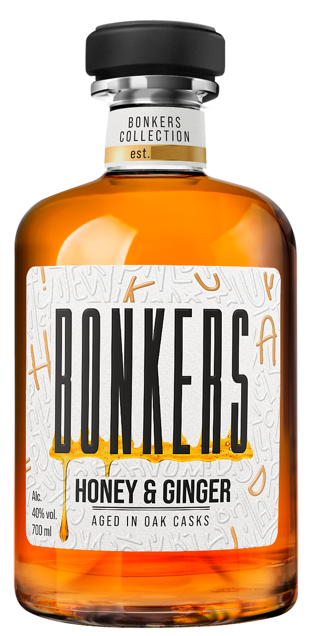 Изображение товара Напиток спиртной Bonkers Honey&Ginger, 0.7л