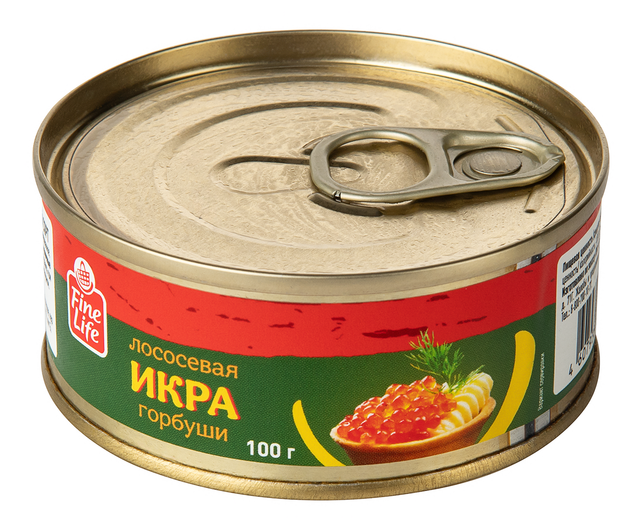 Fine Life Икра лососевая горбуши зернистая, 100г