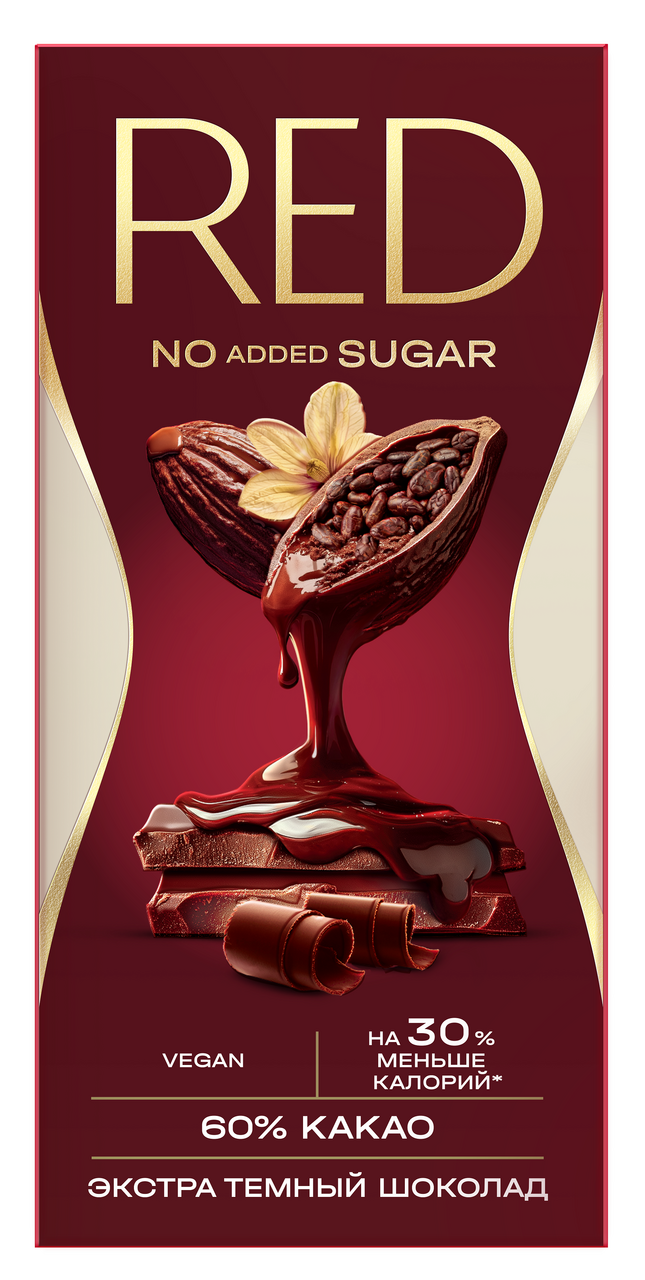 Шоколад Red Delight темный экстра 60% какао, 70г