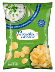 Чипсы Московский картофель лук и сметана, 200г
