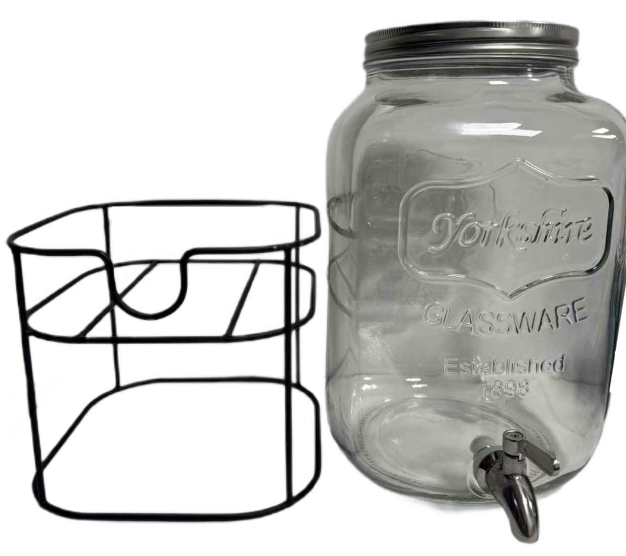 Изображение товара Диспенсер для напитков 8 л с краном и металлической подставкой