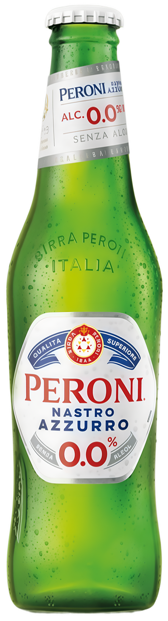 Изображение товара Пиво Peroni Nastro Azzuro безалкогольное, 0.33л