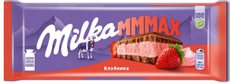 Шоколад Milka Mmax молочный клубника, 253г