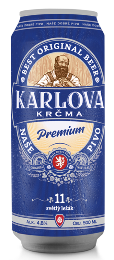 Изображение товара Пиво Karlova Krcma Premium светлое фильтрованное, 0.5л