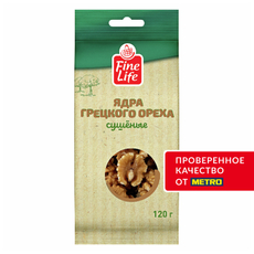 Fine Life Орех грецкий очищенный сушеный, 120г