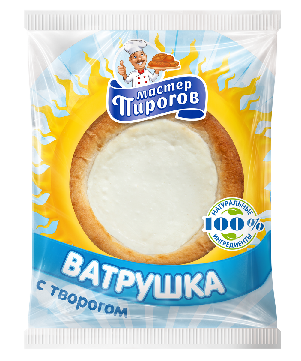Ватрушка Мастер Пирогов с творогом, 100г