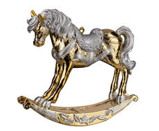 Украшение Erich Krause Decor Лошадка-качалка золотая, 9см