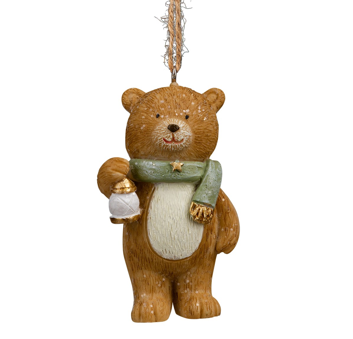 Украшение Erich Krause Decor Мишка с фонарем в шарфе, 7см