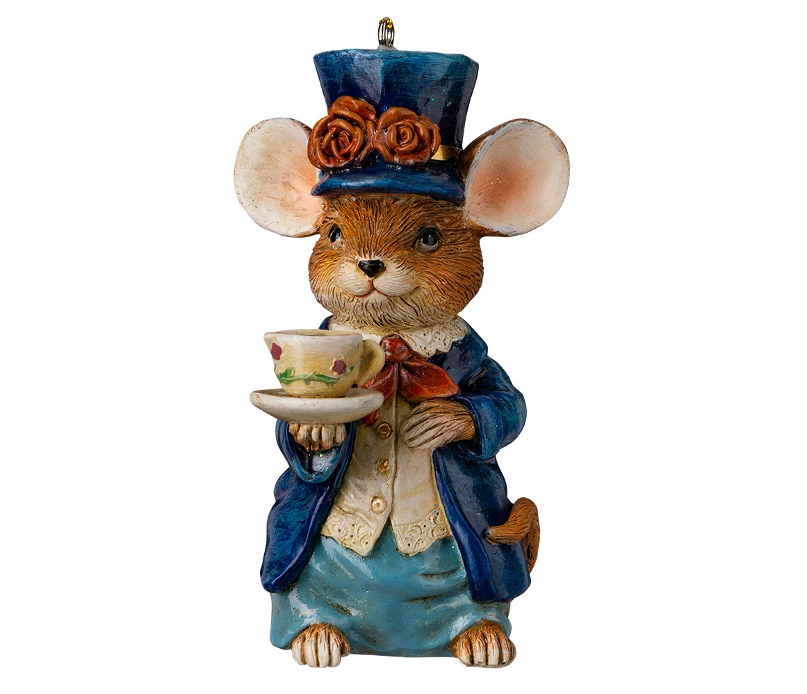 Украшение Erich Krause Decor Мышь на чаепитии, 10см