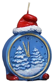 Свеча Будильник праздничный