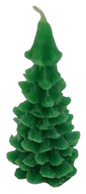 Свеча Kukina Raffinata Ель малая микс, 8 х 4см