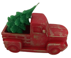 Подсвечник Kukina Raffinata Рождественский грузовичок со свечой елочкой