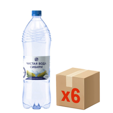 Вода Чистая вода Сибири питьевая негазированная, 1.5л x 6 шт