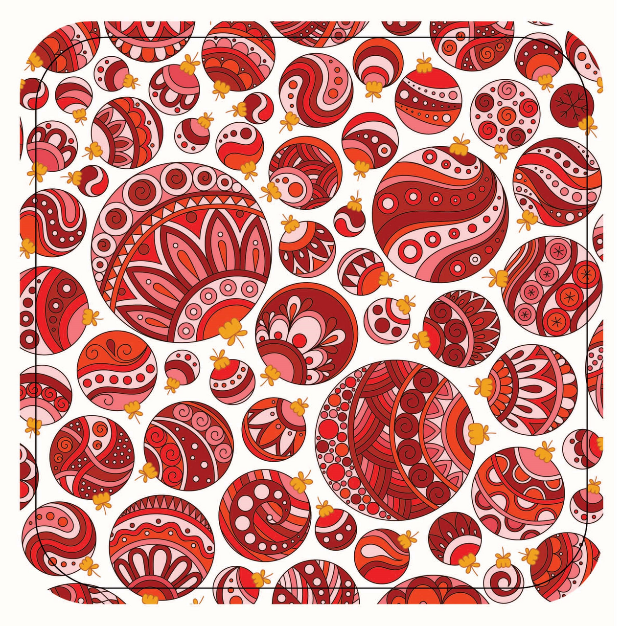 Изображение товара Подставка под горячее Kukina Raffinata Новый год деревянная 18x18см дизайн