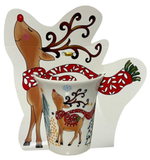 Кружка Kukina Raffinata Snow time фарфор, 300мл