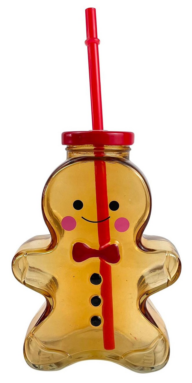 Изображение товара Банка для напитков Kukina Raffinata с трубочкой 450 мл разноцветная