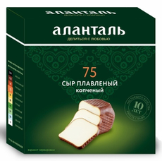 Сыр плавленый Аланталь №75 кусок 40%, 195г