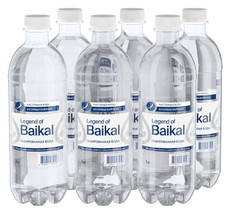 Вода Legend of Baikal питьевая газированная, 1л х 6 шт